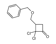 2,2-dichloro-3-(phenylmethoxymethyl)cyclobutan-1-one结构式