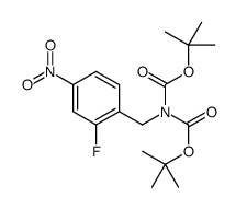 N,N-DI-T-BOC-(2-FLUORO-4-NITROPHENYL)METHANAMINE Structure