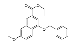 ethyl 7-methoxy-4-phenylmethoxynaphthalene-2-carboxylate结构式