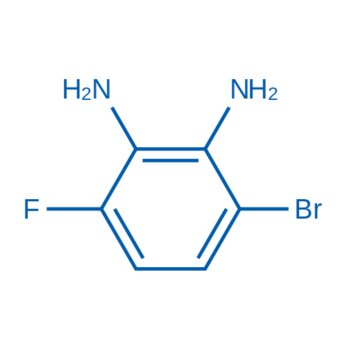 1-Bromo-2, 3-diamino-4-fluorobenzene Structure