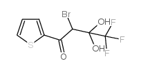 2-BROMO-4,4,4-TRIFLUORO-3,3-DIHYDROXY-1-(2-THIENYL)BUTAN-1-ONE Structure