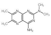 N,N,6,7-tetramethylpteridine-2,4-diamine结构式