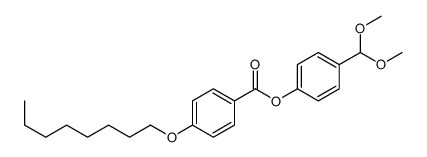 [4-(dimethoxymethyl)phenyl] 4-octoxybenzoate Structure