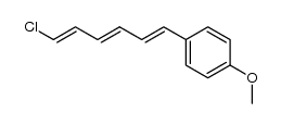 1-[(1E,3E,5E)-6-chlorohexa-1,3,5-trienyl]-4-methoxybenzene Structure