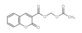 COUMARIN-3-CARBOXYLIC ACID ACETOXYMETHY&结构式