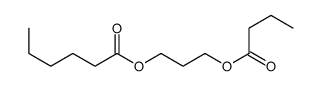 3-butanoyloxypropyl hexanoate Structure