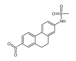 N-(9,10-Dihydro-7-nitrophenanthren-2-yl)methanesulfonamide结构式