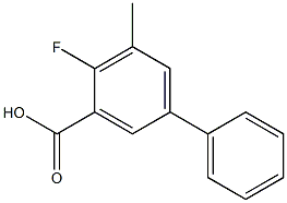 4-Fluoro-5-methyl-biphenyl-3-carboxylic acid结构式