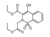 ethyl 2-(2-ethoxy-2-oxoethyl)-4-hydroxy-1,1-dioxo-1λ6,2-benzothiazine-3-carboxylate结构式