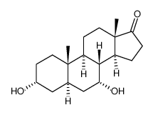 3,7-dihydroxyandrostan-17-one structure