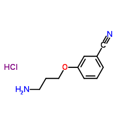 3-(3-Aminopropoxy)benzonitrile hydrochloride (1:1)结构式