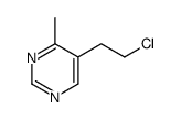 Pyrimidine, 5-(2-chloroethyl)-4-methyl- (8CI) structure