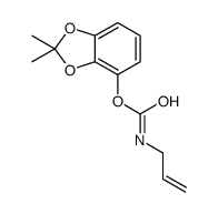 (2,2-dimethyl-1,3-benzodioxol-4-yl) N-prop-2-enylcarbamate结构式