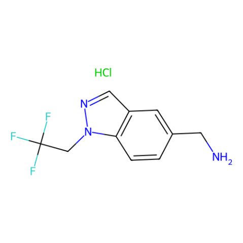 [1-(2,2,2-trifluoroethyl)indazol-5-yl]methanamine;hydrochloride结构式