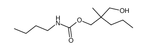 2-(Hydroxymethyl)-2-methylpentyl=butylcarbamate Structure