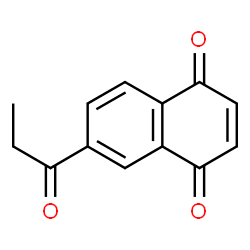 1,4-Naphthalenedione, 6-(1-oxopropyl)- (9CI) structure