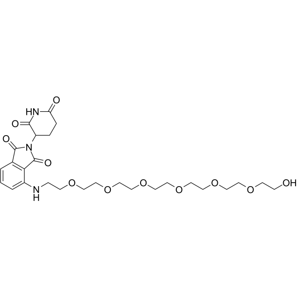 Thalidomide-NH-PEG7 Structure