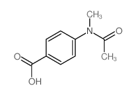 Benzoic acid,4-(acetylmethylamino)- Structure