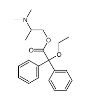 Diphenylethoxyacetic acid 2-(dimethylamino)propyl ester结构式