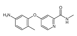 3-(2-(N-methylcarbamoyl)-pyridin-4-yloxy)-4-methylaniline Structure