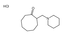 2-(piperidin-1-ylmethyl)cyclooctan-1-one,hydrochloride Structure