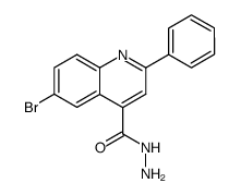 6-bromo-2-phenyl-quinoline-4-carboxylic acid hydrazide结构式