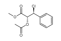 (2R,3S)-methyl 2-acetoxy-3-chloro-3-phenylpropanoate Structure