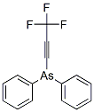 Diphenyl(3,3,3-trifluoro-1-propynyl)arsine Structure