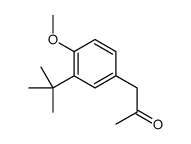 1-[4-Methoxy-3-(2-methyl-2-propanyl)phenyl]acetone结构式