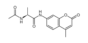 乙酰化-L-丙氨酸-AMC结构式