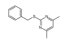 2-(Benzylthio)-4,6-dimethylpyrimidine Structure