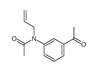 N-(3-acetyl-phenyl)-N-allyl-acetamide结构式