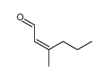 (Z)-3-methyl-hex-2-enal Structure