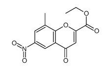 ethyl 8-methyl-6-nitro-4-oxo-chromene-2-carboxylate structure