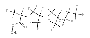 全氟-2,5,8-三甲基-3,6,9-三氧杂十二酸甲酯结构式