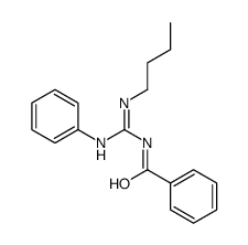 N-(N'-butyl-N-phenylcarbamimidoyl)benzamide Structure