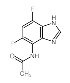 N-(5,7-difluoro-3H-benzoimidazol-4-yl)acetamide structure