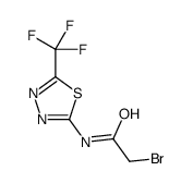 2-bromo-N-[5-(trifluoromethyl)-1,3,4-thiadiazol-2-yl]acetamide结构式