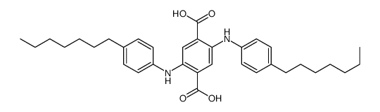 2,5-bis(4-heptylanilino)terephthalic acid Structure