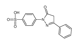 4-(5-oxo-3-phenyl-4H-pyrazol-1-yl)benzenesulfonic acid Structure