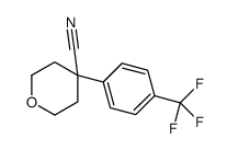 4-[4-(Trifluoromethyl)phenyl]oxane-4-carbonitrile Structure