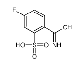 2-carbamoyl-5-fluorobenzenesulfonic acid Structure