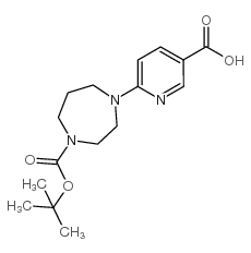 4-(5-CARBOXY-PYRIDIN-2-YL)-[1,4]DIAZEPANE-1-CARBOXYLIC ACID TERT-BUTYL ESTER structure