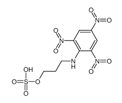 1-Propanol, 3-[(2,4,6-trinitrophenyl)amino]-, hydrogen sulfate (ester) Structure