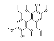 3-(3-hydroxy-2,4-dimethoxy-6-prop-2-enylphenyl)-2,6-dimethoxy-4-prop-2-enylphenol Structure