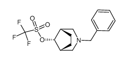 N-benzyl-3-azabicyclo[3.2.1]octane-8α-yl trifluoromethanesulfonate结构式