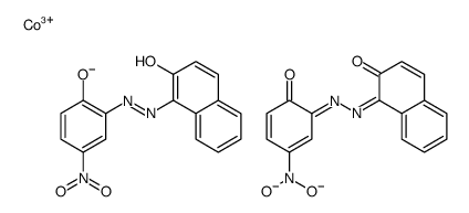 hydrogen bis[1-[(2-hydroxy-5-nitrophenyl)azo]naphthalen-2-olato(2-)]cobaltate(1-) picture