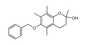 6-benzyloxy-2-methoxy-2,5,7,8-tetramethylchroman-2-ol结构式