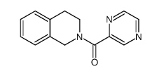Isoquinoline, 1,2,3,4-tetrahydro-2-(pyrazinylcarbonyl)- (9CI) structure