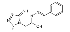 2-(5-aminotetrazol-1-yl)-N-[(E)-benzylideneamino]acetamide结构式